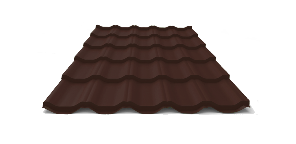 Металочерепиця ASTRA company Venesia 0,45 мм Zn 225 RAL8019-М (Сіро-коричневий) мат